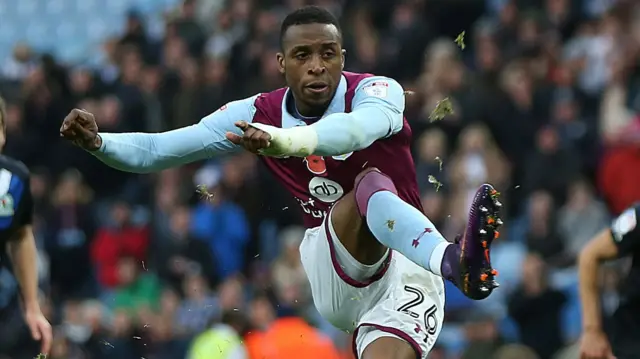 Aston Villa striker Jonathan Kodjia