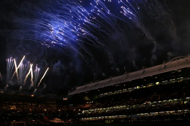 Fireworks at Stamford Bridge