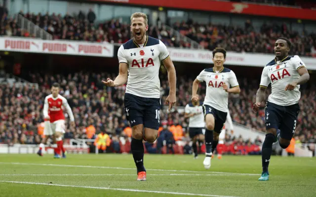 Harry Kane celebrates