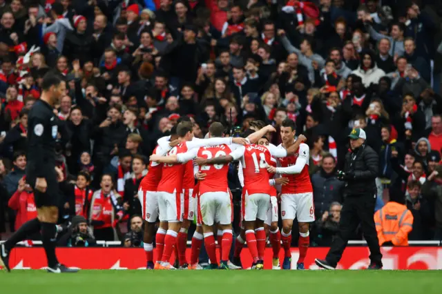 Arsenal celebrate