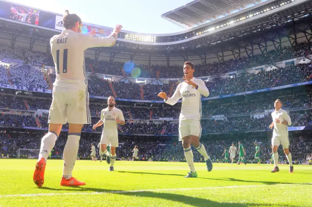 Real Madrid celebrate