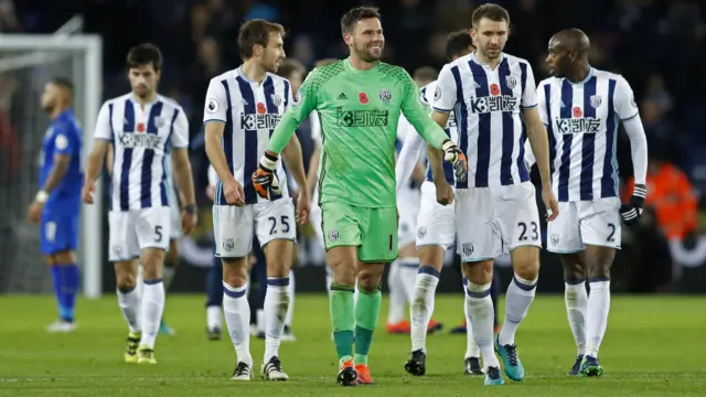 Ben Foster and Gareth McAuley celebrate