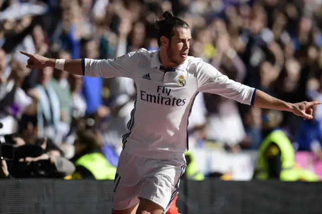 Bale celebrates