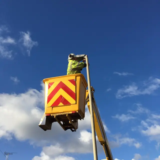 Leicester street light