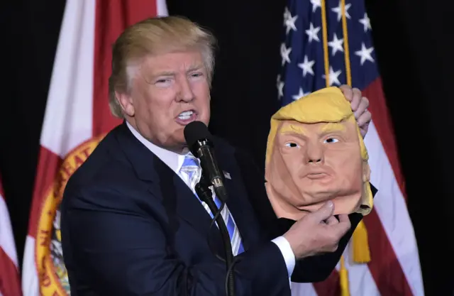 Trump and his mask