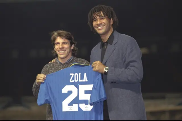 Gianfranco Zola and Ruud Gullitt