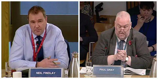 Labour MSP Neil Findlay quizzes NHS Scotland Chief Executive Paul Gray