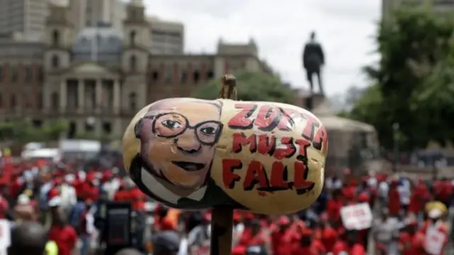 Protesters in South Africa