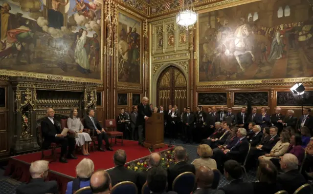 John Bercow speaking in the Palace of Westminster