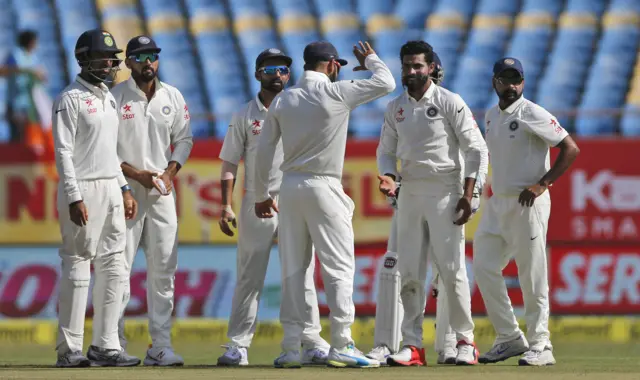 India players celebrate