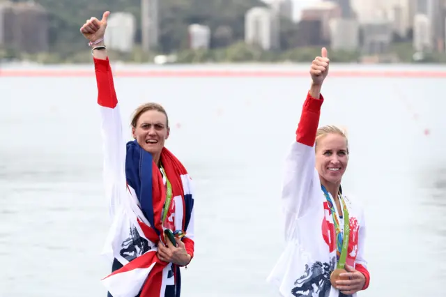 Heather Stanning and Helen Glover