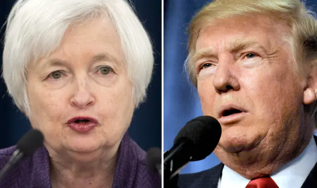 Janet Yellen and Donald Trump