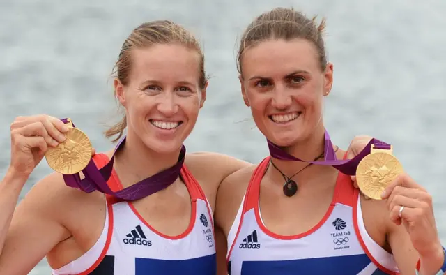 Helen Glover and Hather Stanning. Pic: AFP/Getty Images