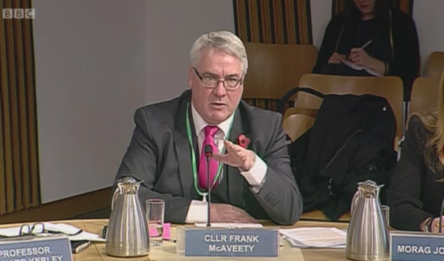 Leader of Glasgow City Council Councillor Frank McAveety