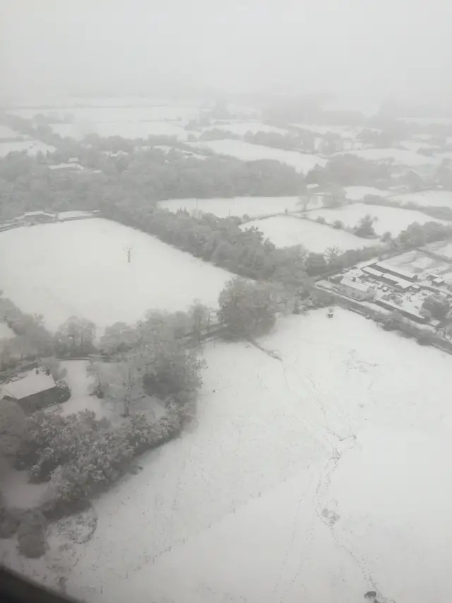 Snow from the air