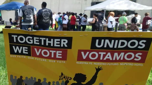 Latino election poster