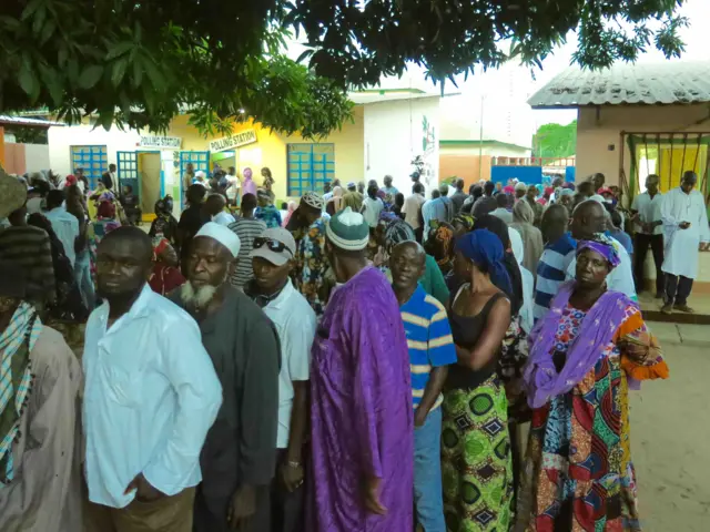 Voters in The Gambia