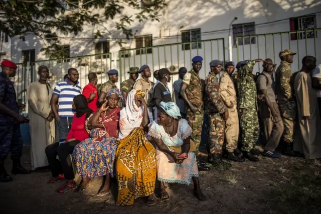 Voters in The Gambia