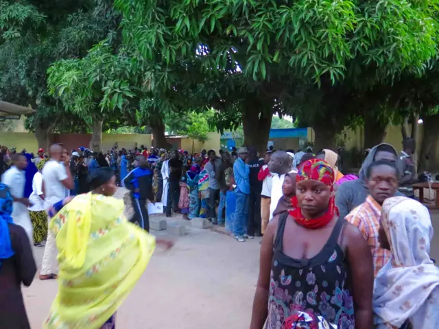 Voters in The Gambia