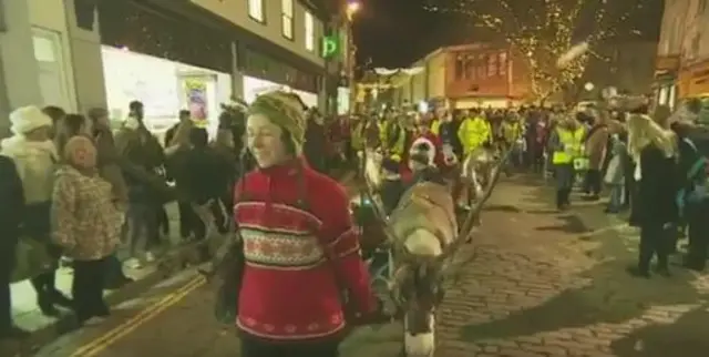 Reindeer parade