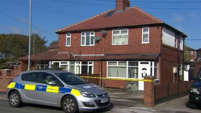 Scene where Gareth Ainscow stabbed his father to death at the family home in Kidsgrove