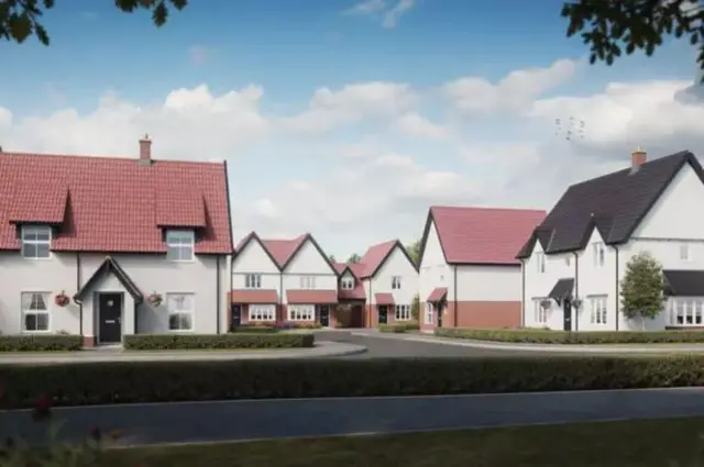 New homes on estate