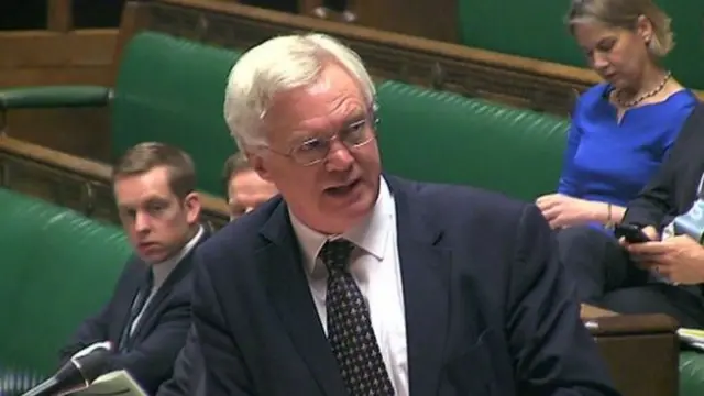 David Davis in the Commons