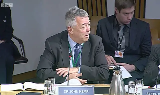 Dr John Kemp the interim chief executive of the Scottish Funding Council