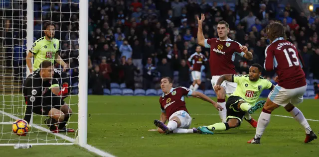 Stephen Ward scores Burnley's second