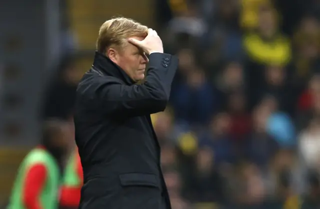 Ronald Koeman reacts