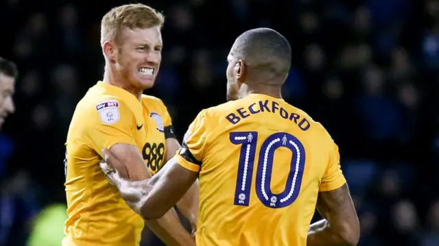 Eoin Doyle and Jermaine Beckford