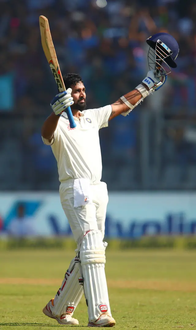 Murali Vijay celebrates