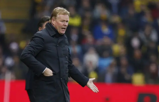 Ronald Koeman gestures