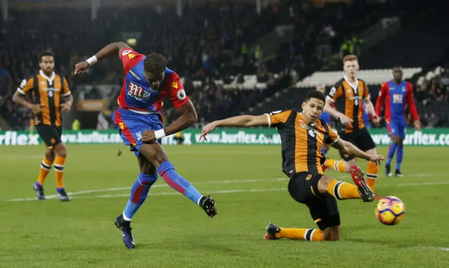 Wilfried Zaha in action