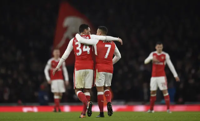 Arsenal celebrate