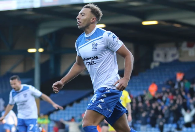 Bury striker Hope Hallam