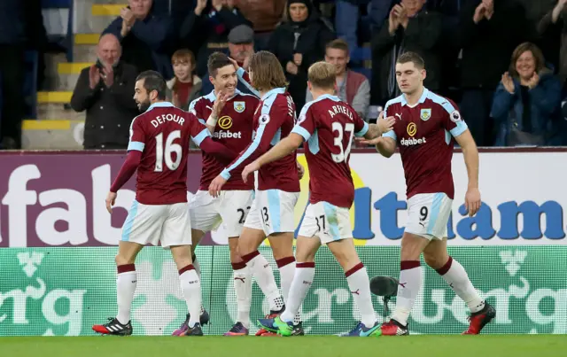 Burnley celebrate