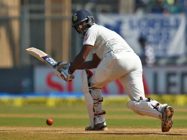 Jayant Yadav plays shot