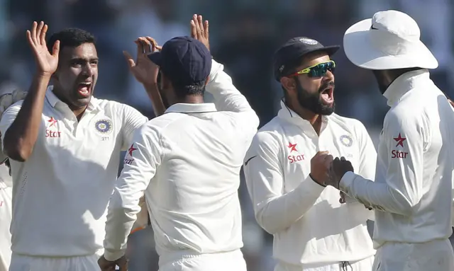 India's players celebrate