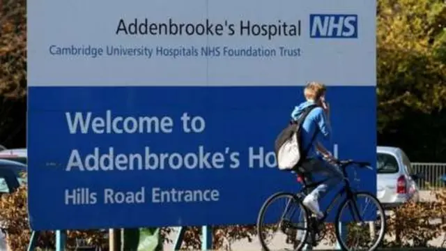 Addenbrooke's Hospital sign