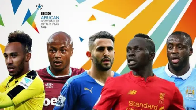BBC african footballer of year candidates