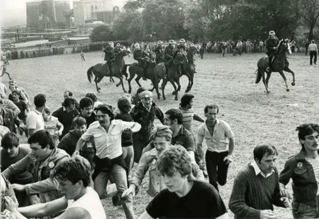 Charging mounted police