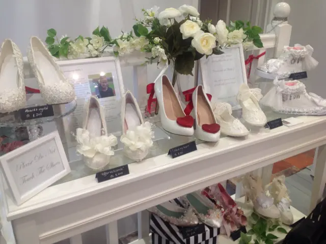 Wedding shoes, including the trainers