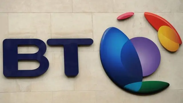 BT logo on building