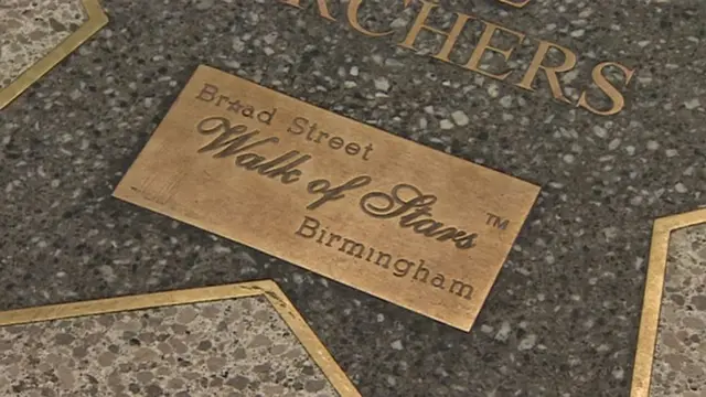 Birmingham's Walk of Star plaque