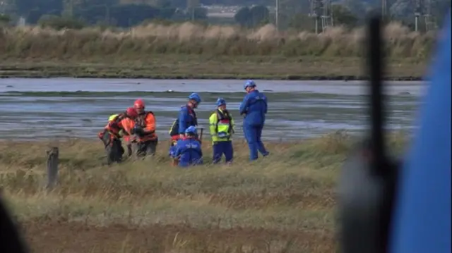 Emergency services at Breydon Water