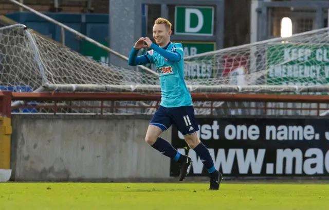 Ali Crawford celebrates for Hamilton