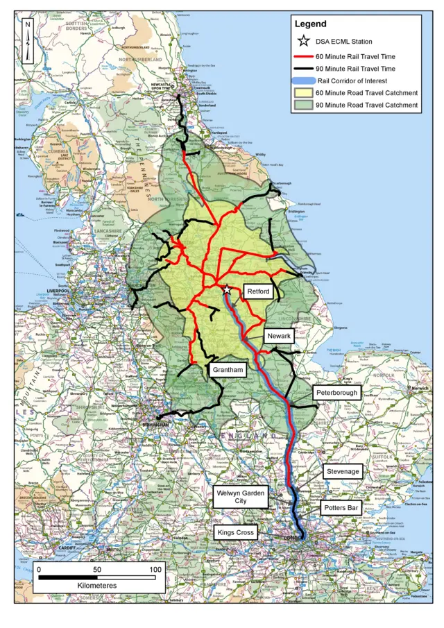 Catchment map