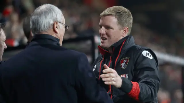 Eddie Howe and Claudio Ranieri