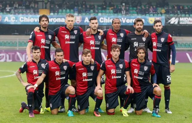 Cagliari team photo